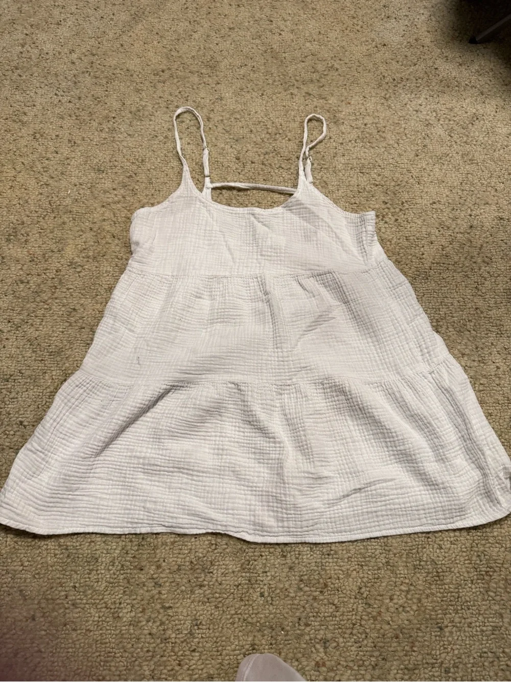 wild fable White Textured Tiered Dress